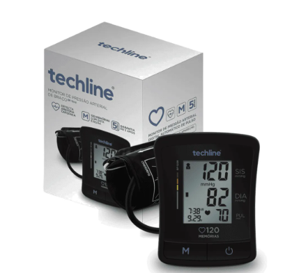 APARELHO DE PRESSÃO ARTERIAL MONITOR DIGITAL - TECHLINE