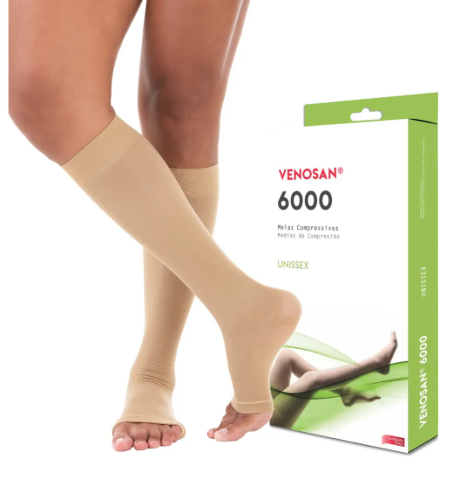 Meia De Compressão 3/4 e 7/8 20-30mmhg Venosan 6000 Unissex