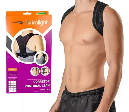 Corretor Educador Postural Colete Ortopédico Lean Hidrolight