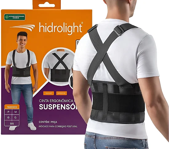 Cinta Ergonômica Com Suspensório Carregar Peso OR1041 Hidrolight