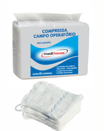 Compressa Campo Operatório 50 compressas- medi house