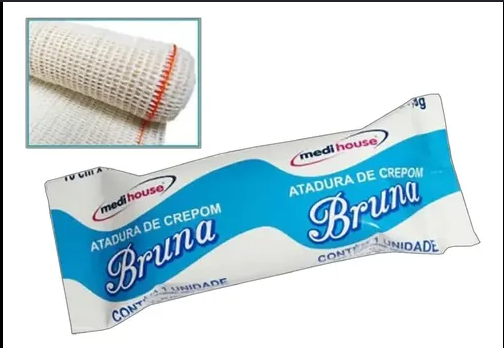 Atadura De Crepe 10cm Unidade - Bruna Branca